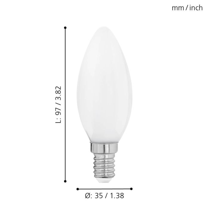 BULB Frosted Candle Lightbulb E14 - #11602