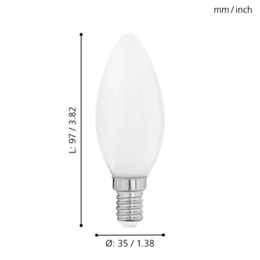 BULB Frosted Candle Lightbulb E14 - #11602