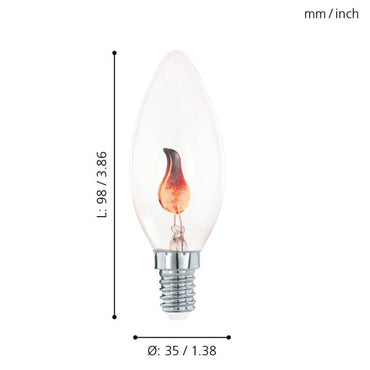 BULB Flame Candle Lightbulb E14 - #11848