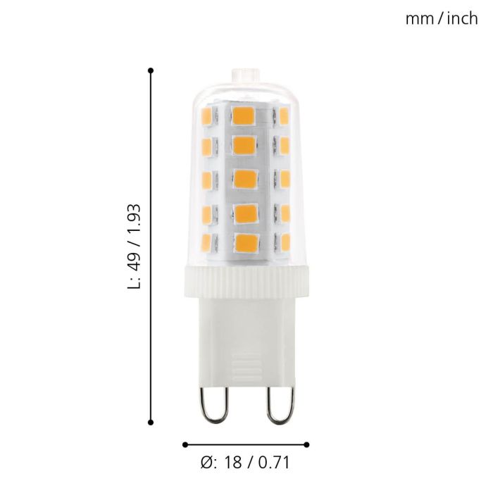 BULB Warm Light Lightbulb G9 - #11878