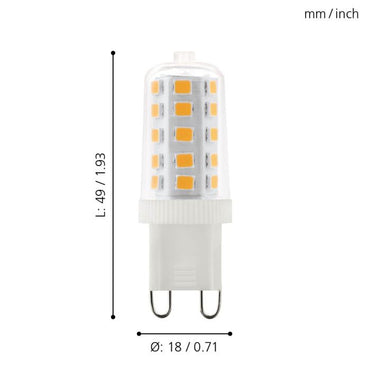 BULB Warm Light Lightbulb G9 - #11878