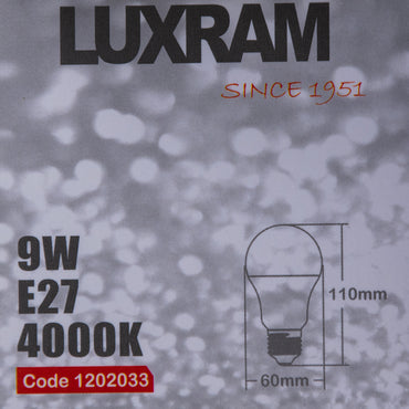 9W VALUE LED Lightbulb - #1202033