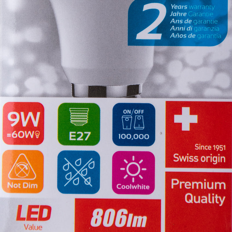 9W VALUE LED Lightbulb - #1202033