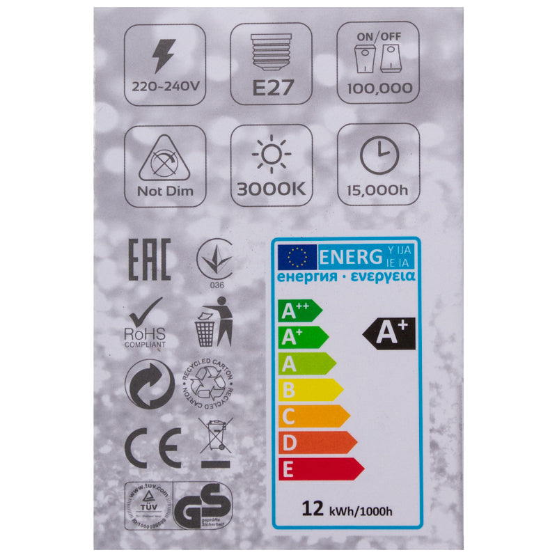 12W VALUE LED GLS Lightbulb - #1202042