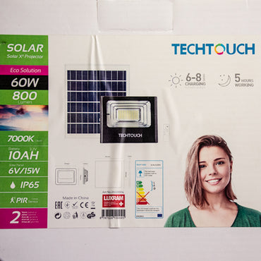 60W TECHTOUCH Solar Projector c/w Panel - #2610004