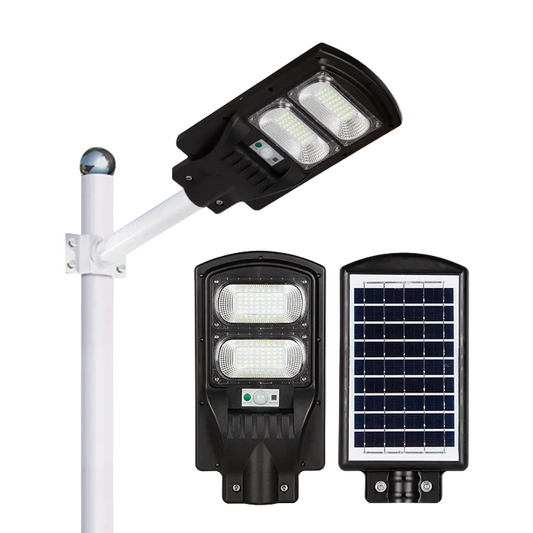 Techtouch 100W Solar Street Lt w Battery, PIR DL IP65 - #2810223