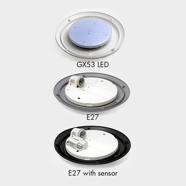 GELMI 313 Bulkhead White E27 - #2G3.000W