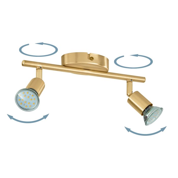 BUZZ-LED 2L Brass Spot Light - #33185