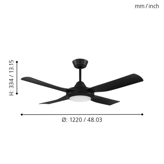 BONDI 1 Ceiling Fan & Light - #35092