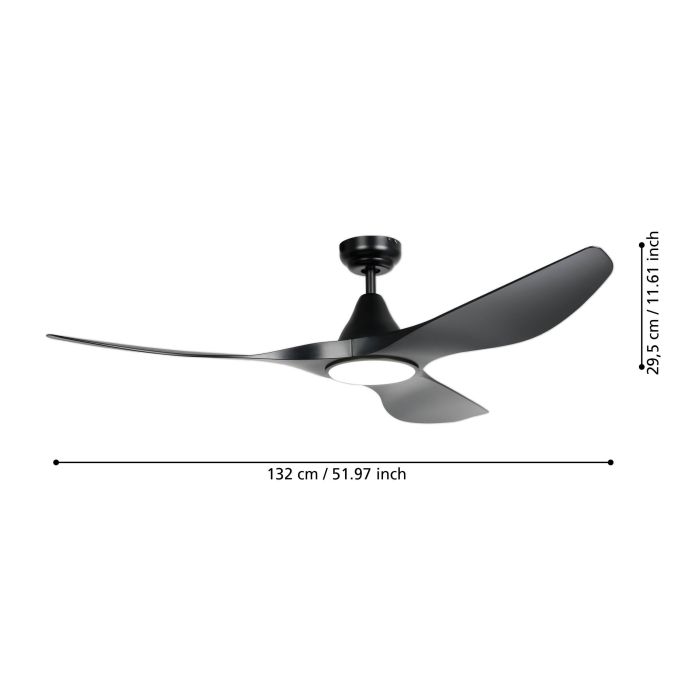 PORTSEA Ceiling Fan & Light - #35114