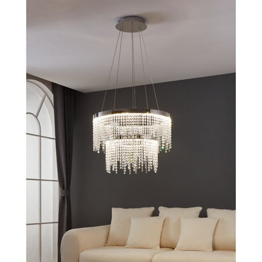 ANTELAO Stl Pendt. Clear Glass NRB 150cm #39281 (NEW STOCK ARRIVING SOON)