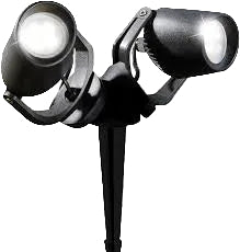Minitommy 2X3.5W Spike Lt Settable Bk GU10 #3M2.001