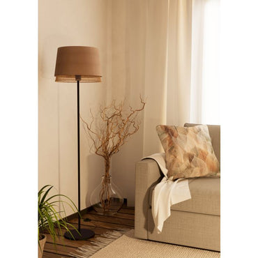 TABLEY Stl Fabric Floor Lt Nat Brown E27 #43978