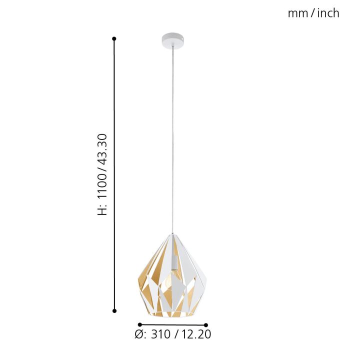CARLTON 1 Pendant Light - #49932