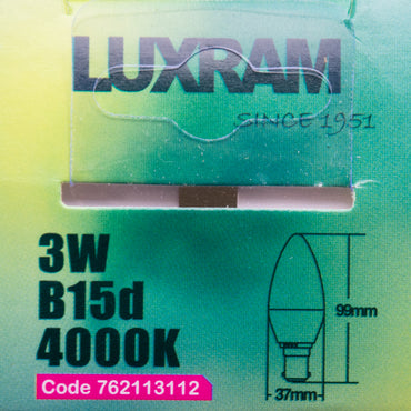 3W VALUE + LED Candle Lightbulb - #762113112