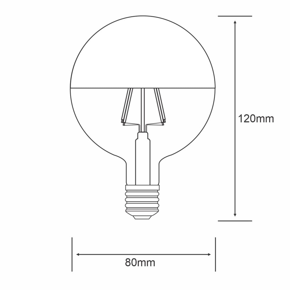 8W CLASSIC Deco WW Gold Globe - #763757243