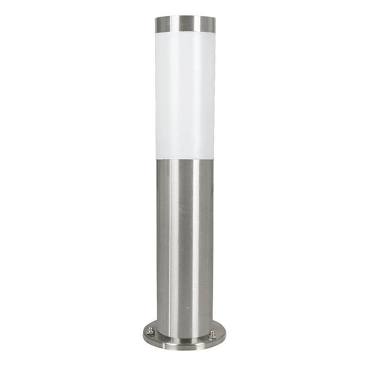 HELSINKI OD Garden Bollard Silver, White E27 IP65 #81751