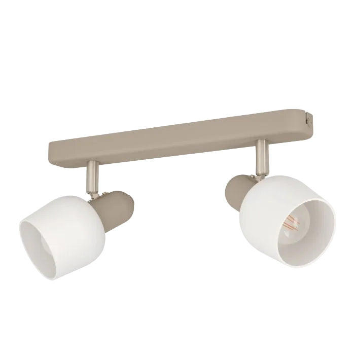 CORATO Stl 2 Lt Spot Sandy Satin Nickel E14 #900715