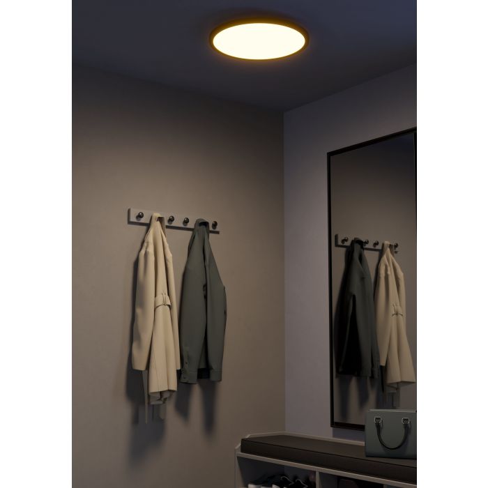 SARSINA Smart LED Ceiling Lt Black, White IP20 #900761