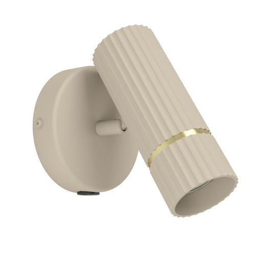 CAMINA Stl Wall Spot Sandy, Brushed Brass GU10 #901153