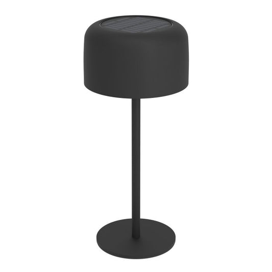 ROCCANOVA Solar Table Lamp w USB Black IP44 #901889