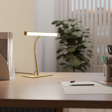 RICCIONE Steel, Alu LED Table Lamp Brass Matt IP20 #901983
