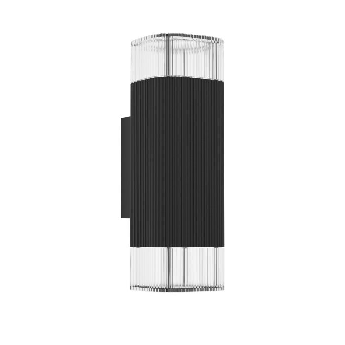 CASTELNUOVO Alu Wall Lt Black, Clear IP65 #902408