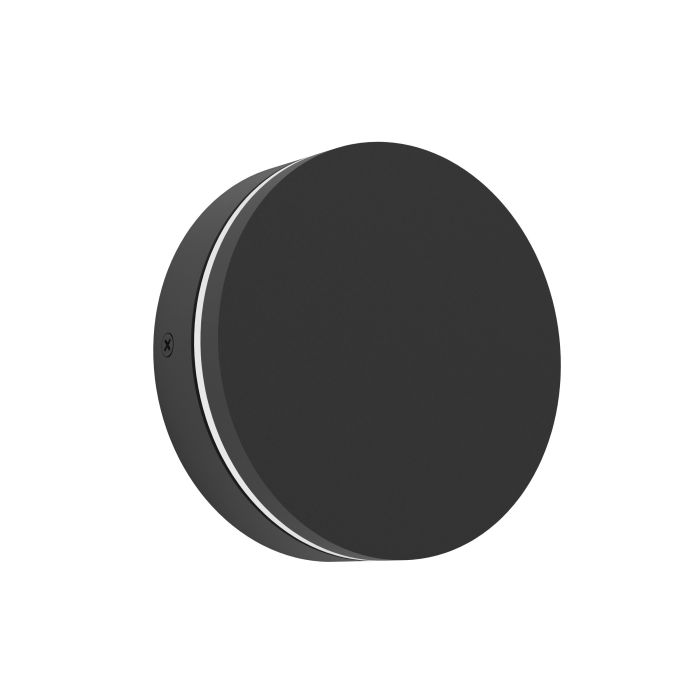 PEDERSANO Alu Round Wall lt Black CCT IP44 #902483