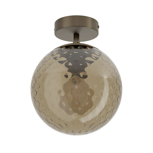 RONDO 2 Steel, Glass Ceiling Lt Dark Bronze E27 #902539