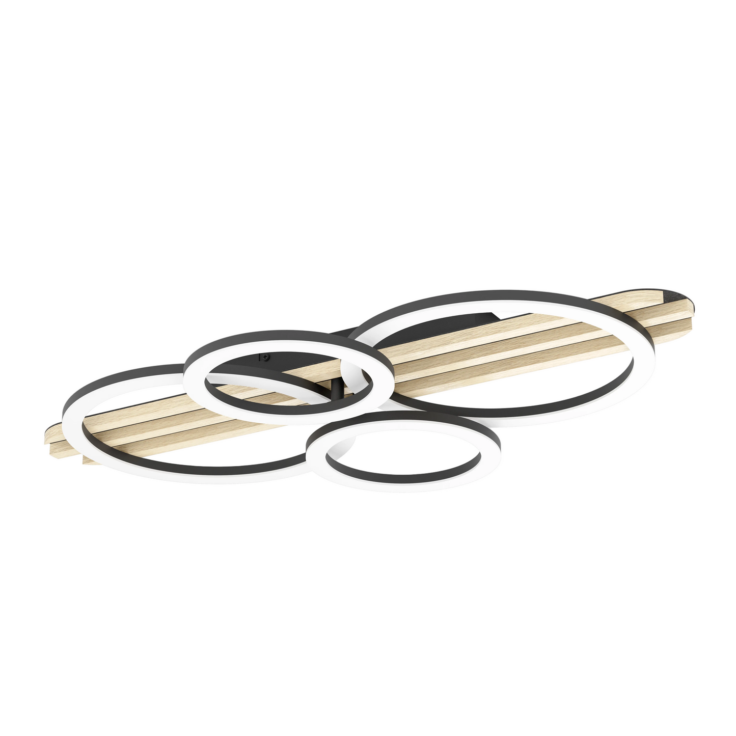 CEMBRANO LED Ring Ceiling Lt Black, Brown #902592