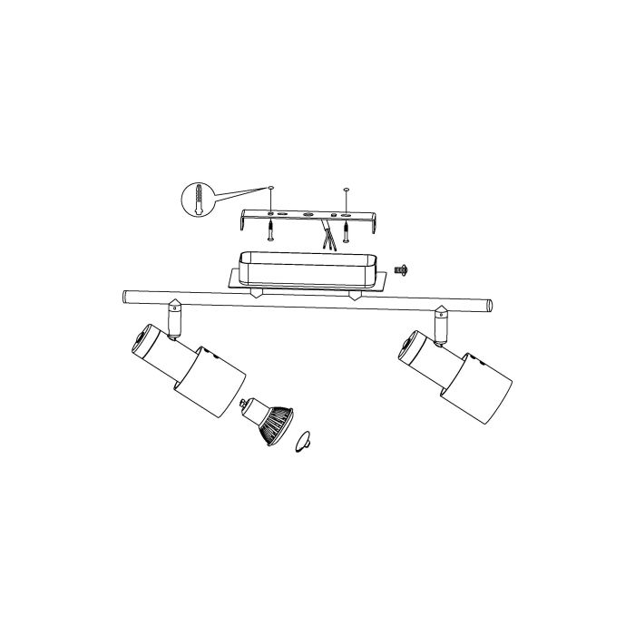 DAVIDA 2L White Spot Light - #92085