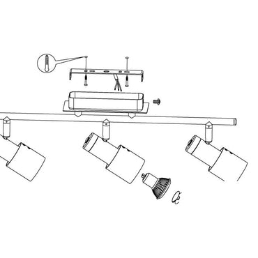 DAVIDA 3L White Spot Light - #92086
