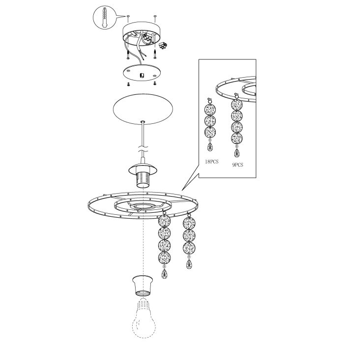 FEDRA 2 Pendant Light - #93092