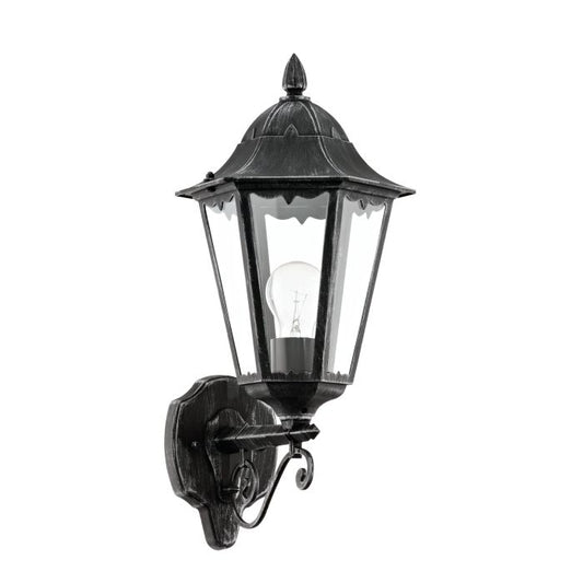 NAVEDO Wall Light Black, Silver Patina E27 #93457