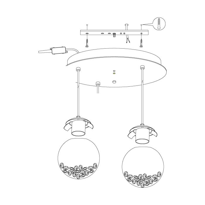 MONTEFIO 1 Pendant Light - #93709