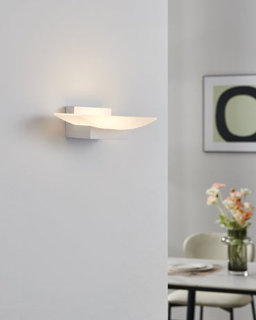 METRASS Alu Wall Lt White, Satin Finish IP20 #96037