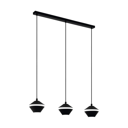 PERPIGO Steel 3 Lt Pendant Black GU10 #98682