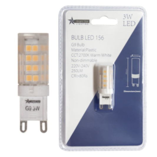 G9 3W Warm White Non-Dimmable - #BULB LED 156