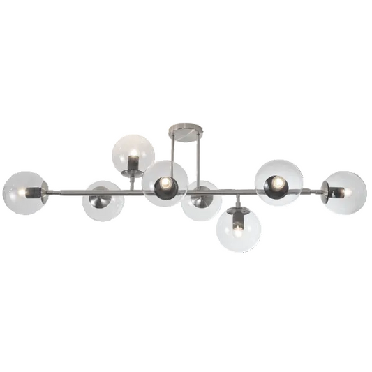 8 Light Ceiling Fitting Satin Chrome #CF563/8