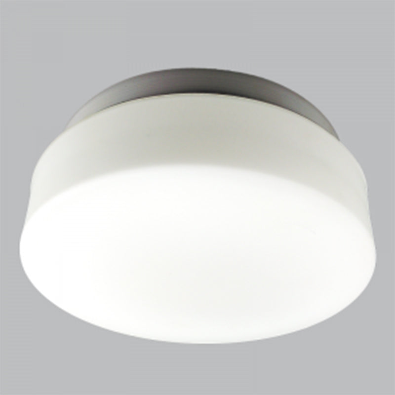 Round Ceiling Light White Glass - #CH001LG