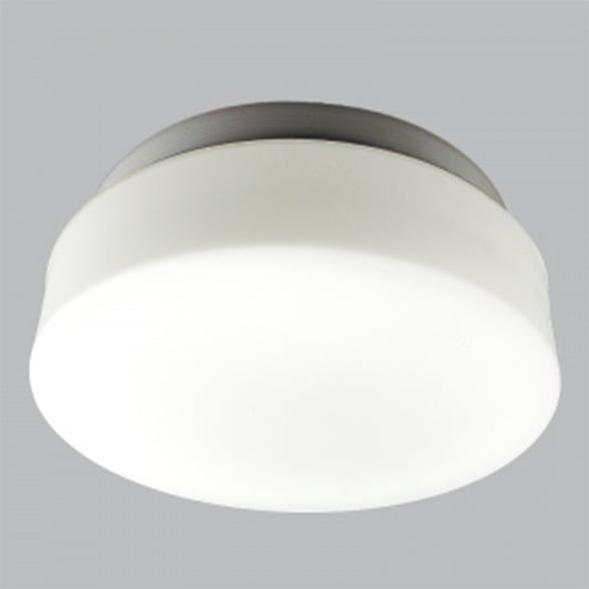 Round Ceiling Light White Glass - #CH001LG