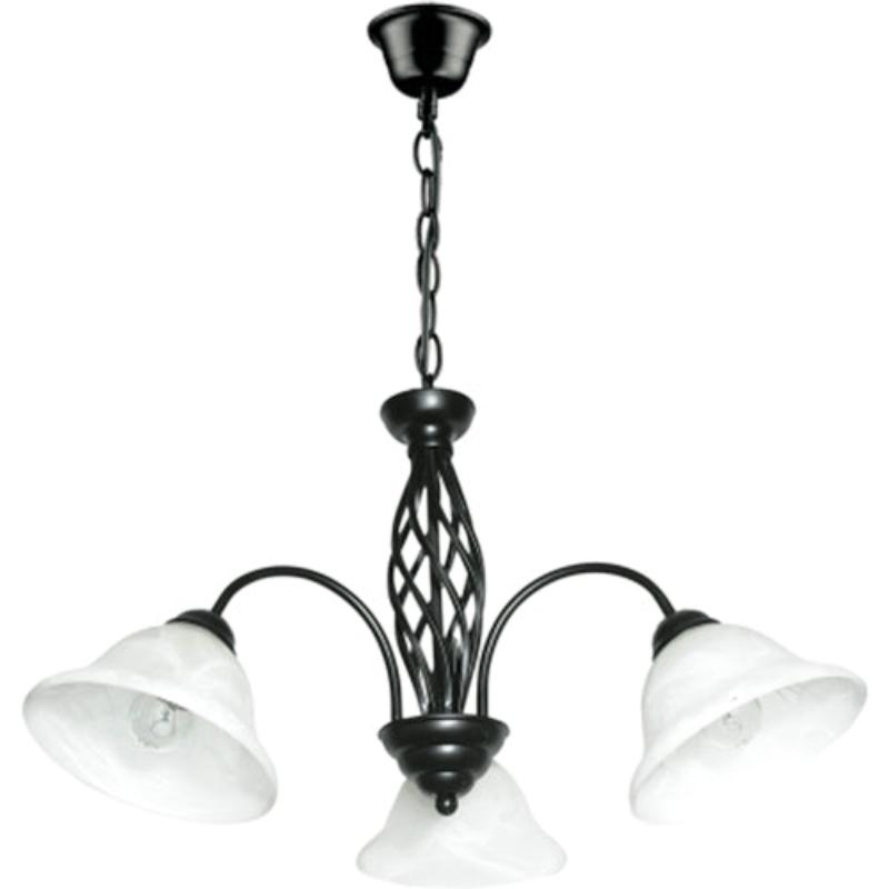 Metal Chandelier - #CH1032/3 BLACK