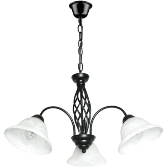 Metal Chandelier - #CH1032/3 BLACK
