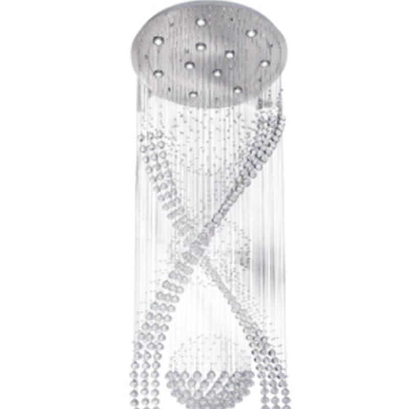 Stainless Steel Chandelier - #CH234/11 CRYSTAL