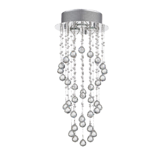 Stainless Steel Chandelier - #CH255 CRYSTAL