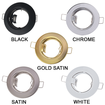 Pressed Metal Downlighters, Straight Gold Sat #DL066G