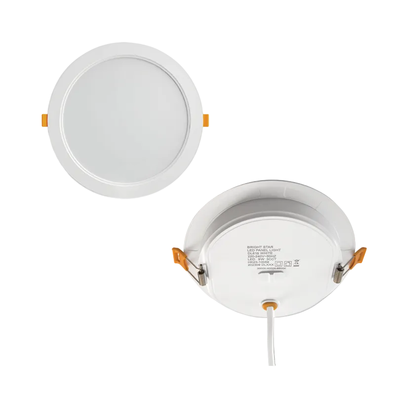 9W 5" LED Recessed Panel Lt CCT Settable #DL618 WHITE