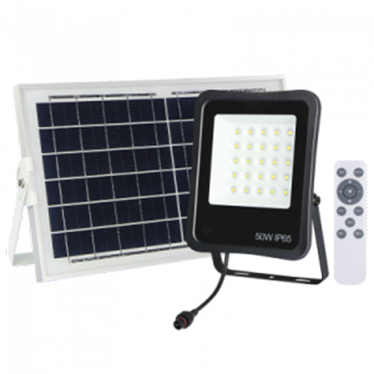 LED Solar Flood Light 50W - #FL077 BLACK