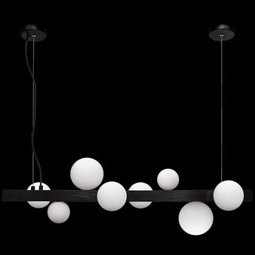 3.5W Fantasy Pendant Black, White Shade #GO-KLCH423-8/BL (AVAILABLE ON ORDER)