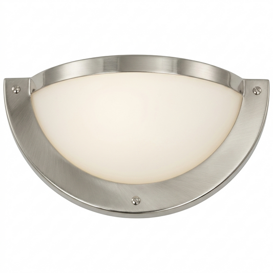 Metal and Glass Wall Bracket - WB3005 SATIN